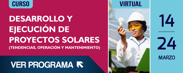 Curso Virtual ACIEM: Desarrollo y Ejecución de Proyectos Solares. 14 al 24 de Marzo de 2022